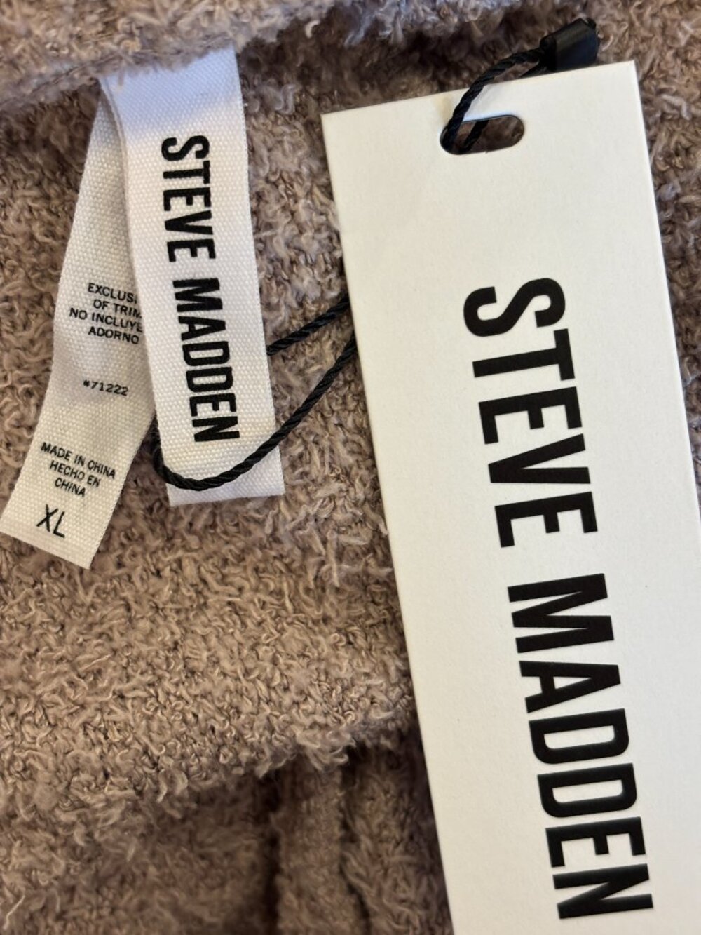Steve Madden Bark Cozy Knit Lounge Pants XL NWT - Picture 5 of 7